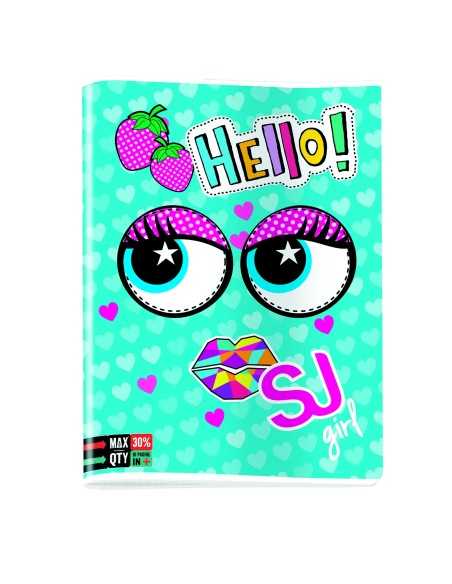 Quadernone maxi seven sj girl face rigo C SEV5C2001818/C Seven | Futurartshop.com