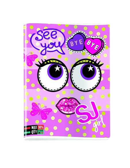 Quadernone maxi seven sj girl face rigo C SEV5C2001818/C Seven | Futurartshop.com