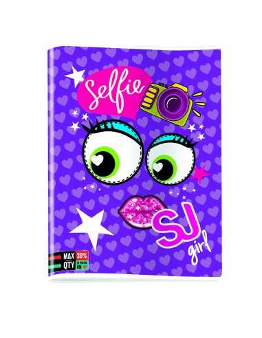 Quadernone maxi seven sj girl face rigo C SEV5C2001818/C Seven | Futurartshop.com