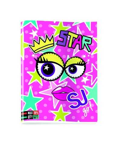 Quadernone maxi seven sj girl face rigo C SEV5C2001818/C Seven | Futurartshop.com