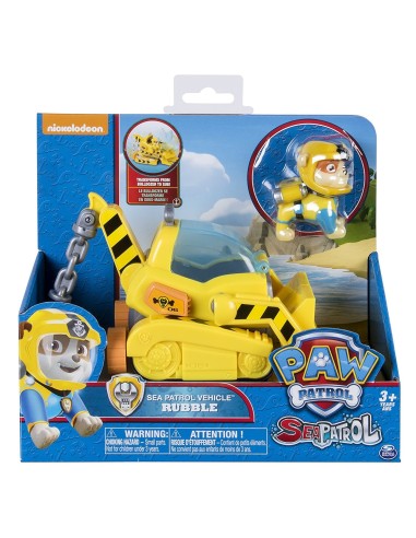 Paw Patrol - Sea Patrol vehicle-Rubble SPI6038284/6 Spin master | Futurartshop.com