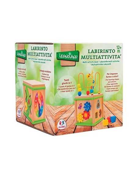 Cubo labirinto multiattività in legno GLO02688 Globo | Futurartshop.com