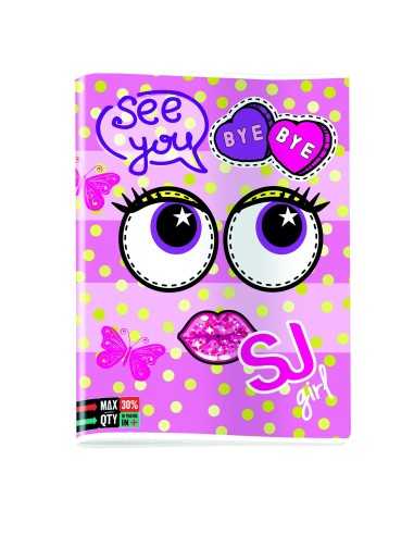 Quadernone maxi seven sj girl face rigo Q SEV5C2001818/Q Seven | Futurartshop.com
