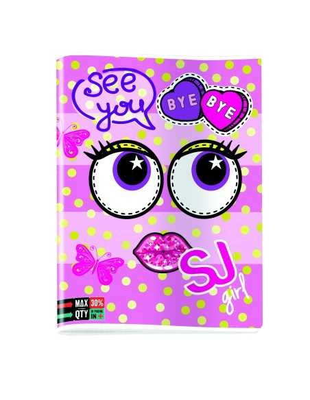 Quadernone maxi seven sj girl face staff Q SEV5C2001818/Q Seven | Futurartshop.com