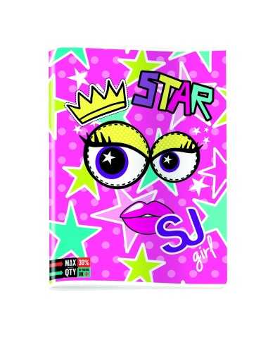 Quadernone maxi seven sj girl face rigo Q SEV5C2001818/Q Seven | Futurartshop.com