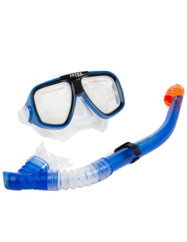 Set mask and snorkel and reef rider WON55948 Intex | Futurartshop.com