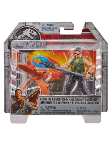 Jurassic World Character - a Mercenary and Dimorphodon MATFMM00/FMM04 Mattel | Futurartshop.com