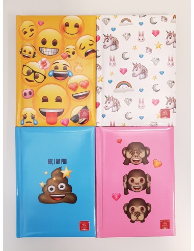 Diary pocket 12 months emoji 4 models PIG0229817DL Pigna | Futurartshop.com