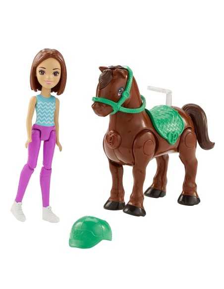 Barbie on the go - Bambola con Pony marrone MATFHV60/FHV62 Mattel | Futurartshop.com