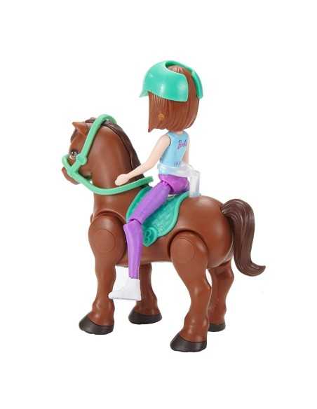 Barbie on the go - Bambola con Pony marrone MATFHV60/FHV62 Mattel | Futurartshop.com
