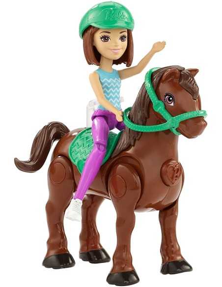 Barbie on the go - Bambola con Pony marrone MATFHV60/FHV62 Mattel | Futurartshop.com