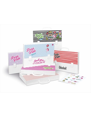 Folder polionda pura vida with 2 latches 6 colors LAGCOL18730 Colourbook | Futurartshop.com