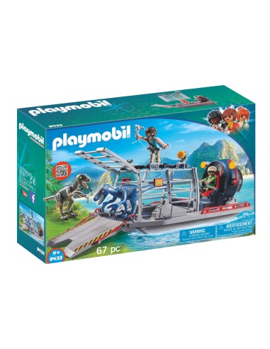 Playmobil 9433 boat with a cage for dinosaurs PLA9433 Playmobil | Futurartshop.com