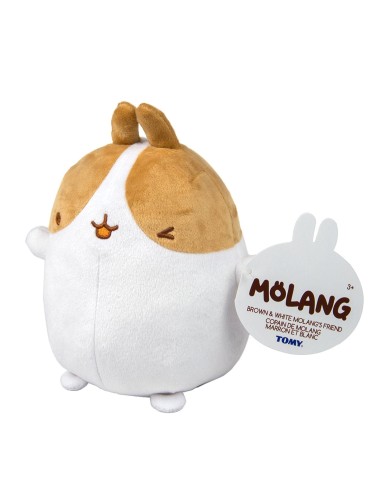 Plush Molang soft character friend of molang brown and white ROCL66025/L66035 Rocco Giocattoli | Futurartshop.com