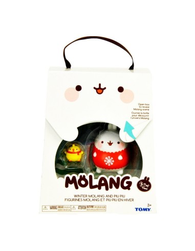 Molang due personaggi winter molang e piu piu ROCL66030/L66049 Tomy | Futurartshop.com