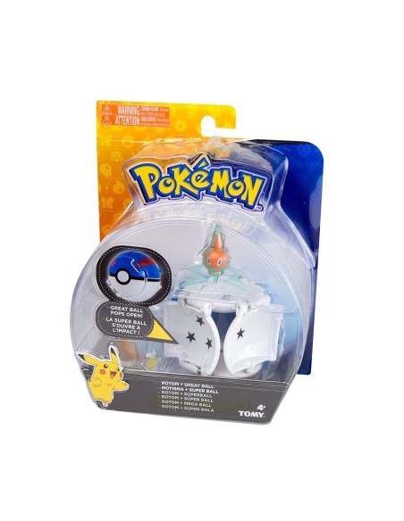 Pokemon throw''n pop character rotom with the mega ball ROCT18873/T19114 Tomy | Futurartshop.com