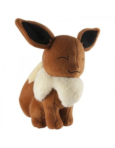 Pokemon peluche eevee seduto occhi chiusi ROCT18536/T18849 Tomy | Futurartshop.com