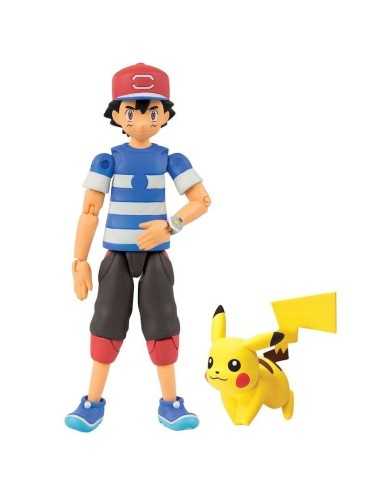 pokemon action figures, characters, and ash with pikachu ROCT18515/T18516 Tomy | Futurartshop.com
