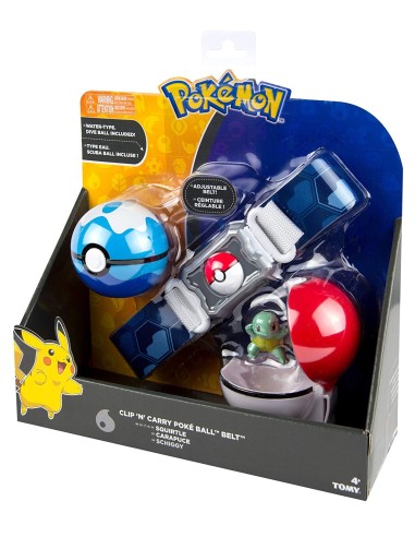 Pokemon clip n carry poke ball Cintura - Squirtle ROCT18889/T19205 Tomy | Futurartshop.com
