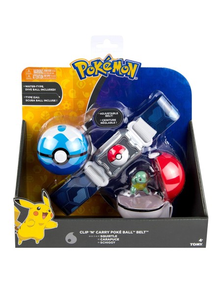 Pokemon clip n carry poke ball Belt - Squirtle ROCT18889/T19205 Tomy | Futurartshop.com