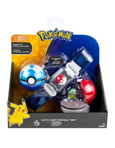Pokemon clip n carry poke ball Cintura - Squirtle ROCT18889/T19205 Tomy | Futurartshop.com