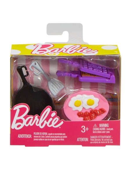 Barbie mini accessories kitchen preparing breakfast MATFHP69/FHP70 Mattel | Futurartshop.com