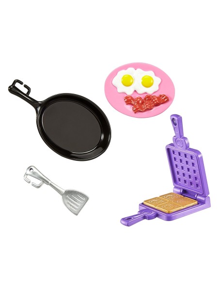 Barbie mini accessories kitchen preparing breakfast MATFHP69/FHP70 Mattel | Futurartshop.com