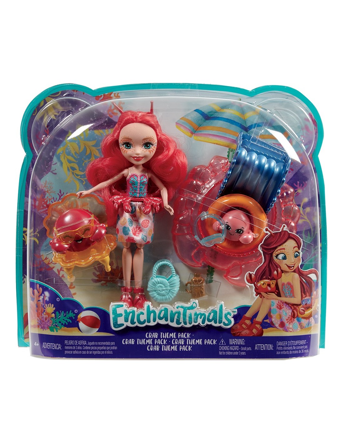 Enchantimals meer charakter cameo crab claw und courtney Mattel F