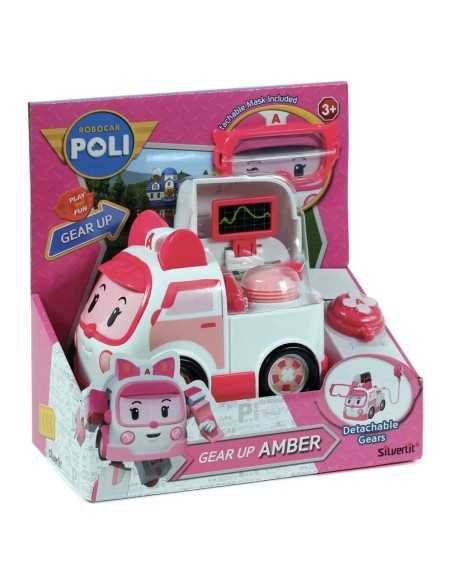 Robocar poli gear up character amber with accessories detachable 21737258/3 Rocco Giocattoli | Futurartshop.com