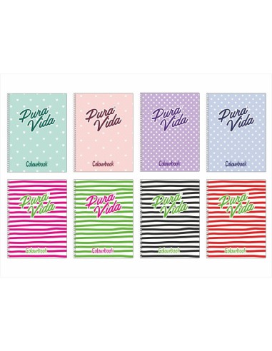 Quadernone maxi spiralato pura vida rigo 5MM LAGCOL18201 Colourbook | Futurartshop.com