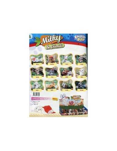 Milky and Friends Flocked 6 Cm-rabbits  GIOCCP90202 Giochi Preziosi | Futurartshop.com