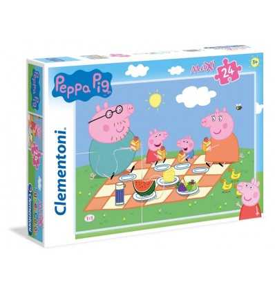 Maxi Puzzle de peppa pig 24 piezas 24028 Clementoni- Futurartshop.com