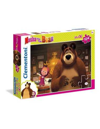 Puzzle maxi masha and the bear 104 pieces CLE23710 Clementoni | Futurartshop.com