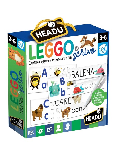 Leggo e Scrivo – Gioco Educativo Didattico per Imparare a Leggere e Scrivere HEAIT20591 Headu | Futurartshop.com