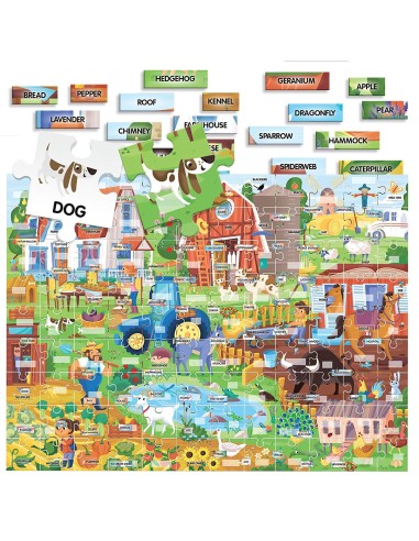 Easy English 100 Words The Farm HEAIT20997 Headu | Futurartshop.com