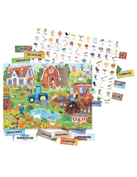 Easy English 100 Words The Farm HEAIT20997 Headu | Futurartshop.com