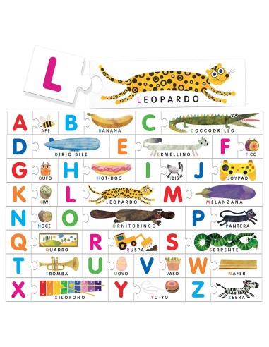 Alfabeto Tattile Montessori HEAIT20164 Headu | Futurartshop.com