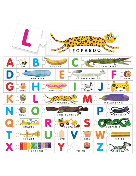 Alfabeto Tattile Montessori HEAIT20164 Headu | Futurartshop.com