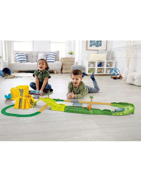 The train Thomas and the Pipe, the speed in Jungles set MATFJK50 Mattel | Futurartshop.com