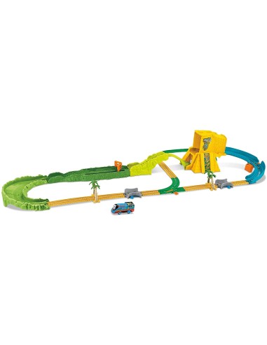 The train Thomas and the Pipe, the speed in Jungles set MATFJK50 Mattel | Futurartshop.com
