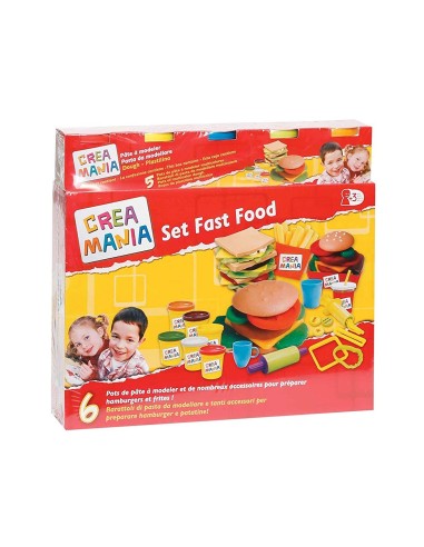 Create mania modelling clay set-fast-food-6 cans GIORDF50810 Giochi Preziosi | Futurartshop.com