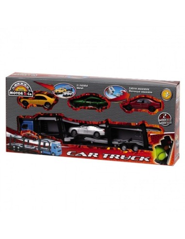 Car transporter with 4 cars 2 color GIORDF50699 Giochi Preziosi | Futurartshop.com