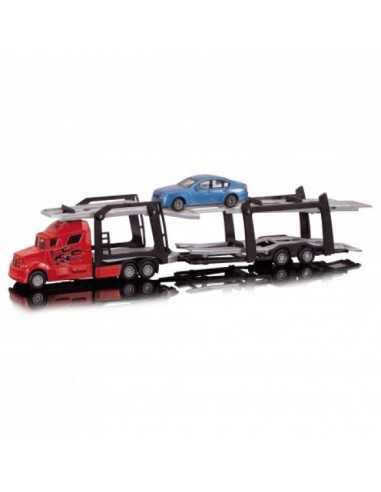 Car transporter with 4 cars 2 color GIORDF50699 Giochi Preziosi | Futurartshop.com