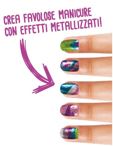 Creations Set Decorare le Unghie con Effetti Metallizzati CRA04-0464 Crayola | Futurartshop.com