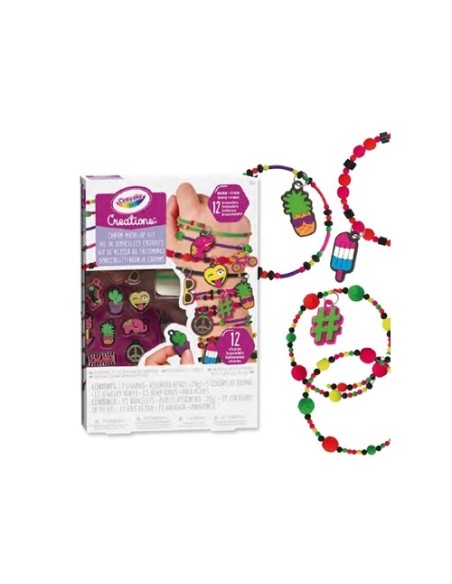 Set Braccialetti neon e charms CRA04-0468 Crayola | Futurartshop.com