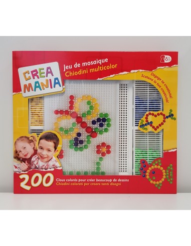 Crea mania confezione chiodini multicolor 200 pezzi 2120349185256 Giochi Preziosi | Futurartshop.com