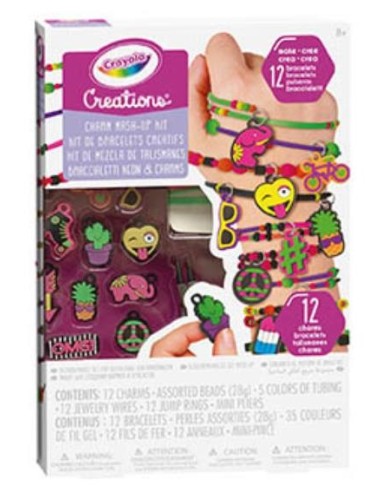 Set Braccialetti neon e charms CRA04-0468 Crayola | Futurartshop.com