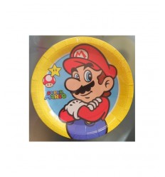 Super Mario Party plates 8 PCs, CMG204988 CMG204988 Como Giochi - Futurartshop.com