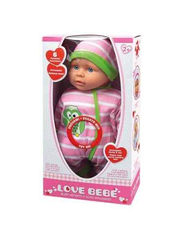 Love bebe' bambolotto buffi versetti 2 colori GIORDF50354 Giochi Preziosi | Futurartshop.com