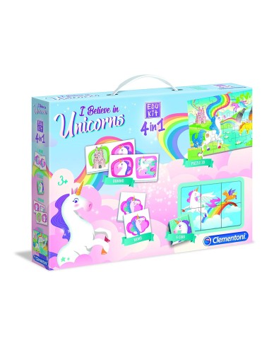 Edukit 4 in 1 unicorn CLE18035 Clementoni | Futurartshop.com
